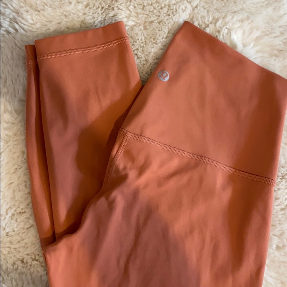 Lululemon Align rustic coral leggings
